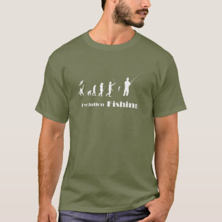 T-shirt Evolution Pêche - Né À Poisson, Pêcheur Pêcheur Pê