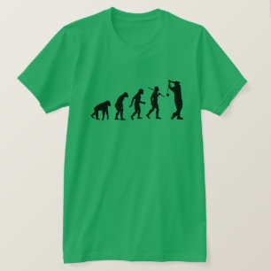 T-shirt Evolution personnalisable de l'humanité Funny Golf