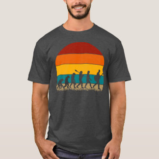 T-shirt Évolution rétro de la guitare LecteurGuitare acous