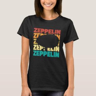 T-shirt Evolution Retro Zeppelin Dirigible Blimp Airship