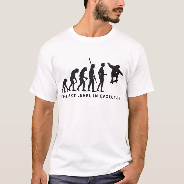 T-shirt evolution skateboot (Devant)