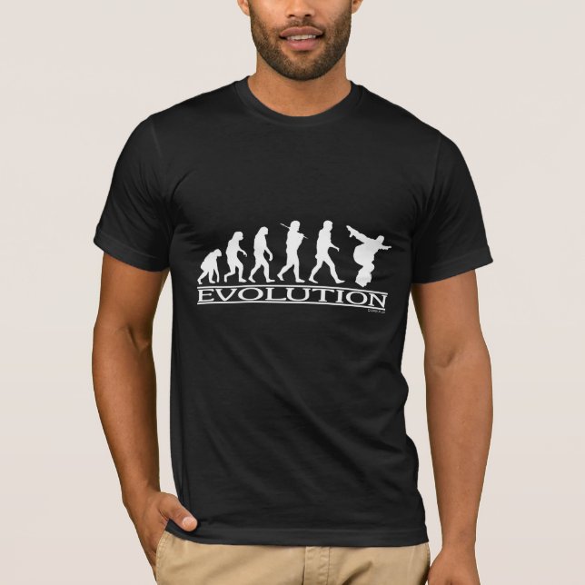 T-shirt Évolution - snowboarding (Devant)