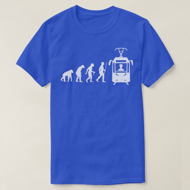 T-shirt Evolution Streetcar Driver Tram Occupation (Design devant)