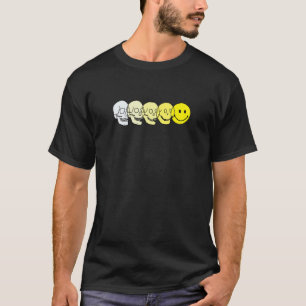 T-shirt Évolution Techno Acid House Sourire Techno DJ Musi