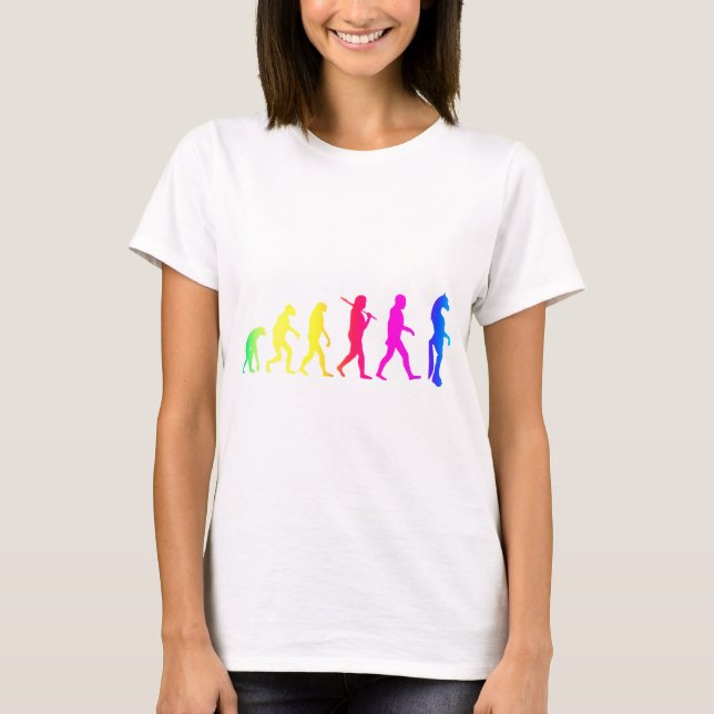 T-shirt Évolution velue (Devant)