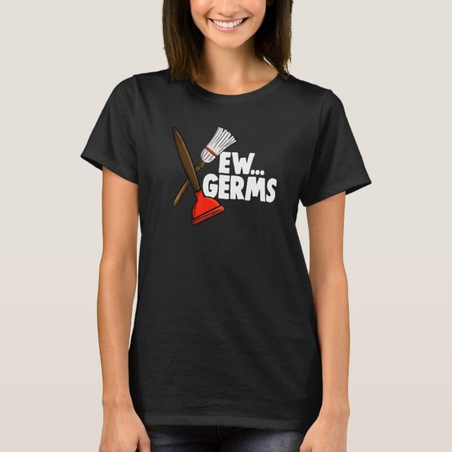 T-shirt EW Germs Spray Women Cleaning Team (Devant)