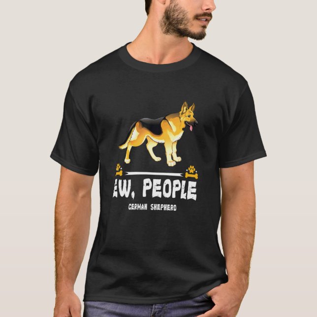 T-shirt Ew People German Shepherd Dog (Devant)
