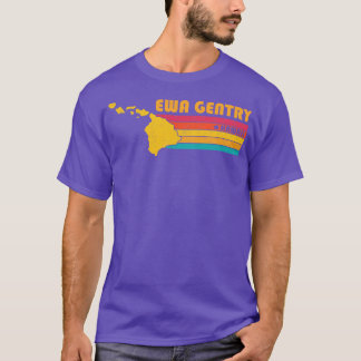 T-shirt Ewa Gentry Hawaii Souvenir Vintage désorganisé