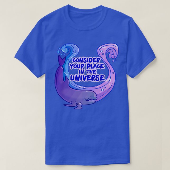 T-shirt Examen des baleines existentielles (Design devant)