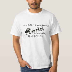 T-shirt Examiné sur des animaux