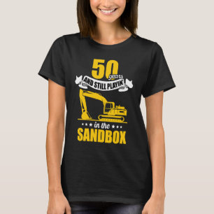 T-shirt Excavateur 50 ans Anniversaire