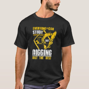 T-shirt Excavateur creuseur Construction Ouvrier Bâtiment 