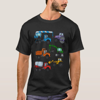 T-shirt excavateur de construction Funny Steam Douches Dig