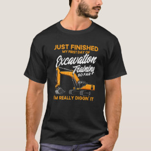 T-shirt Excavateur Ouvrier de construction Excavateur