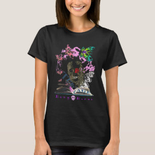 T-shirt Excentrique Kooky Bong Bones Script Illustration D