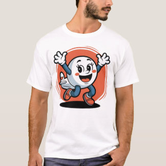 T-shirt Excited Airplane on Jacks – Fun Aviation Cartoon 