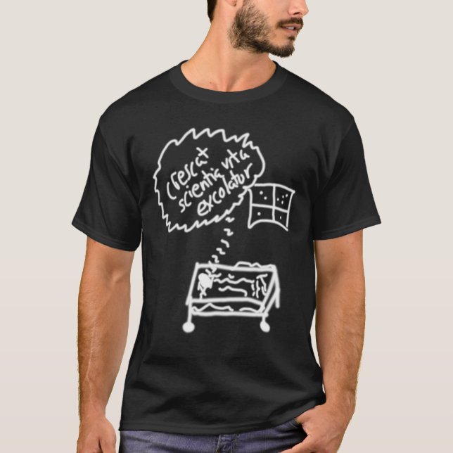 T-shirt Excolatur de vita de scientia de Crescat (Devant)