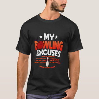 T-shirt Excuses de bowling