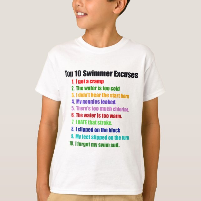 T-shirt Excuses de nageurs de Top Ten (Devant)