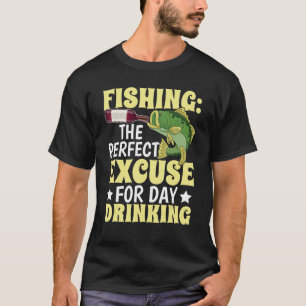 T-shirt Excusez-moi de pêche pour boire la journée Design 