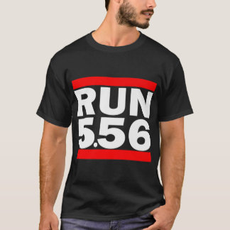 T-shirt Exécuter 5,56 Long Gun AR 15 Premium