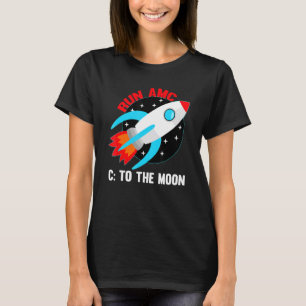 T-shirt Exécuter AMC Sur La Lune