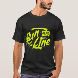 T-shirt Exécuter La Motivation De Ligne