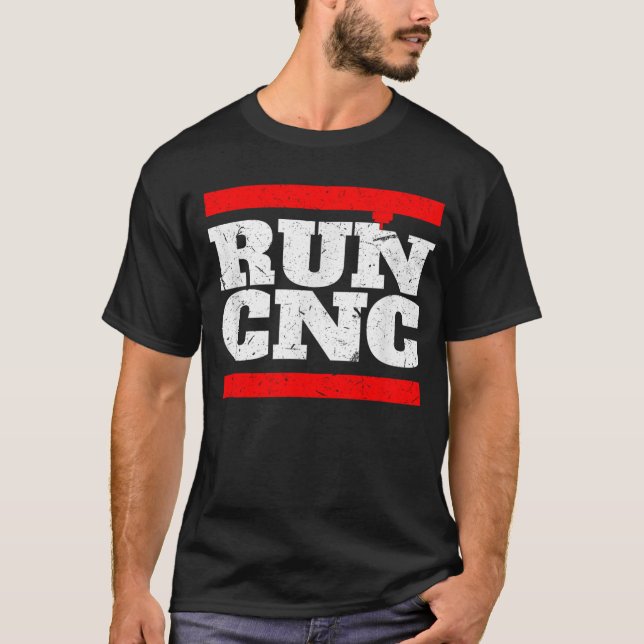 T-SHIRT EXÉCUTER LE CADEAU DE L'OPÉRATEUR MACHINISTE CNC (Devant)
