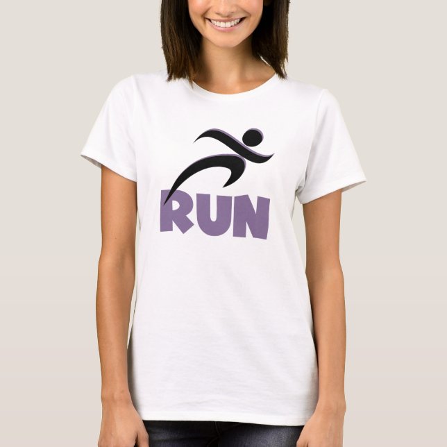 T-shirt EXÉCUTER l'état de fonctionnement de la course vio (Devant)