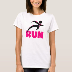 T-shirt EXÉCUTER L'EXÉCUTION D'UN Pink Fitness