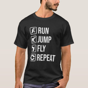 T-shirt Exécuter un vol de vidage Répéter Funny Parkour Fr