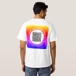 T-shirt exemple avec code QR de votre entreprise p
