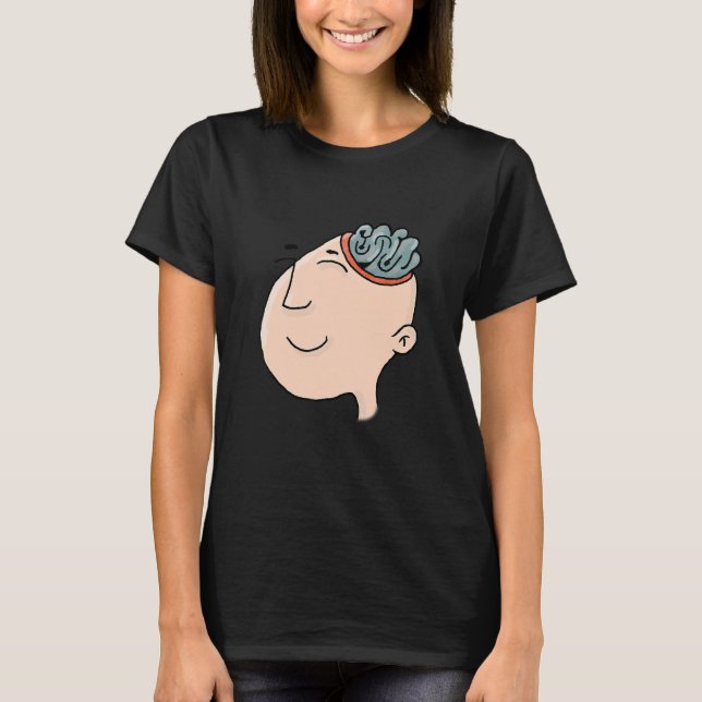 T-shirt Exercez votre cerveau Travaillez votre professeur  (Devant)