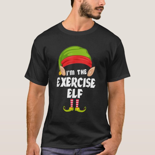 T-shirt Exercice amusant Elf Matching Family Group PJ Chri (Devant)