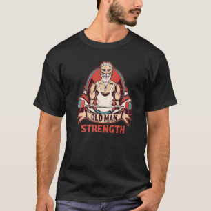T-shirt Exercice de motivation de gym Poids Vieux Homme St