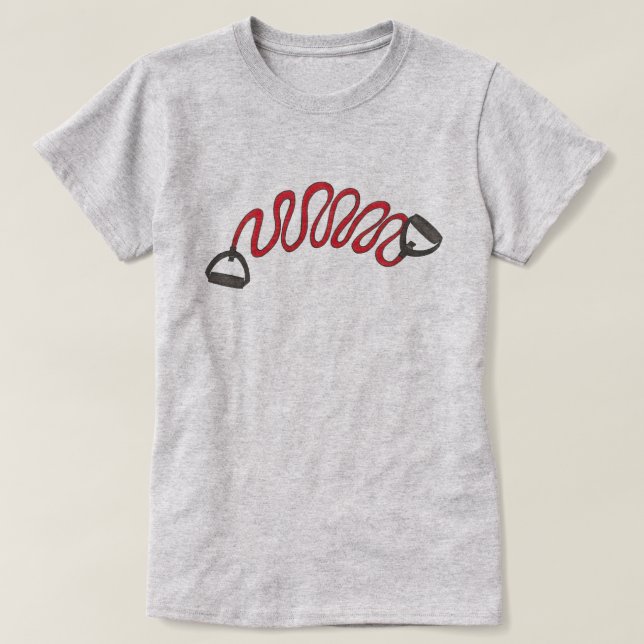 T-shirt Exercice de résistance Bande Fitness Athlète (Design devant)