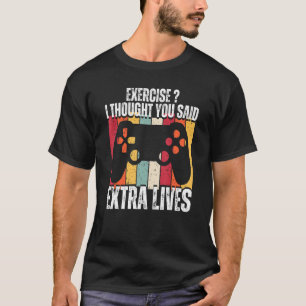 T-shirt Exercice Drôle Je Pense Que Vous Avez Dit Extra Vi