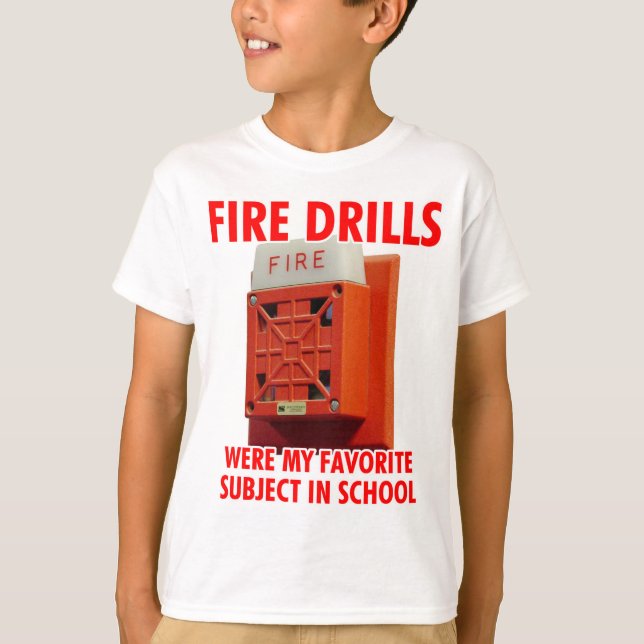 T-shirt Exercices contre l'incendie (Devant)