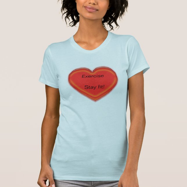 T-shirt - Exercise heart (Front)