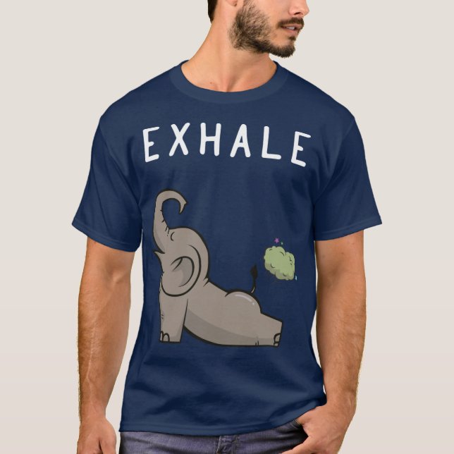 T-shirt EXHALE ELEPHANT friends (Devant)