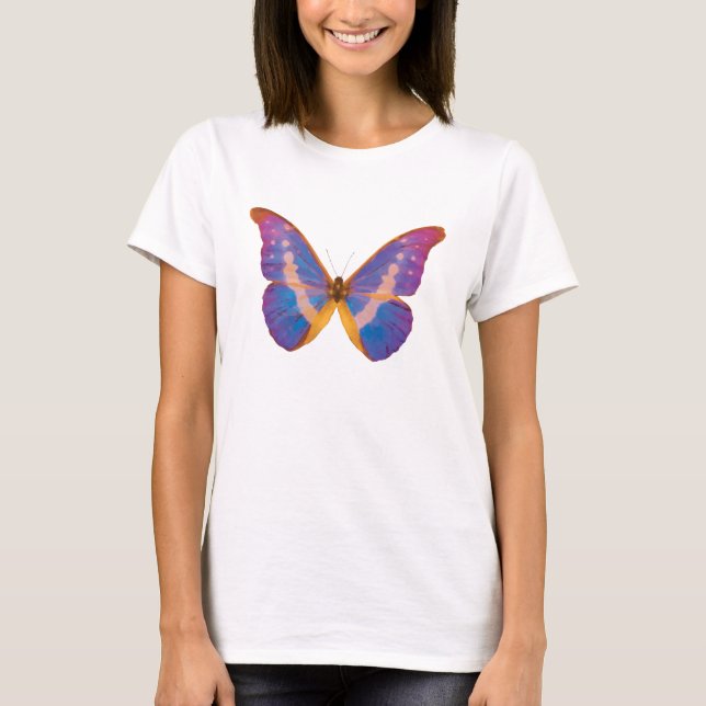 T-shirt Exotic Butterfly Watercolor (Devant)