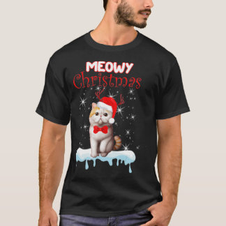 T-shirt Exotic Shorthair Noël mignonne Cat Tree présente 