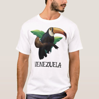 T-shirt Exótico Tucán: Arte a Mano en Colores Vibrantes