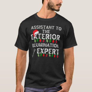 T-shirt Exp d'éclairage extérieur de Noël à l'effigie
