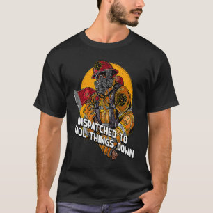 T-shirt Expédié à des objets Cool à bas pompier pompier