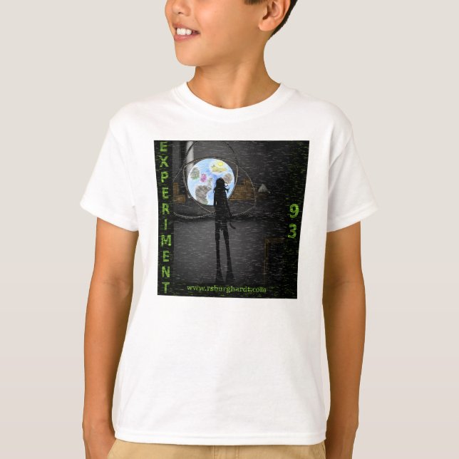 T-shirt Expérience 93, la chemise de l'enfant statique (Devant)
