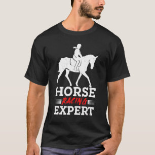 T-shirt Expert en courses de chevaux Jockey Cavalier Derby