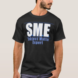 T-SHIRT EXPERT EN MATIÈRE WHITE/BLUE DE THÈMES DE LOGO D