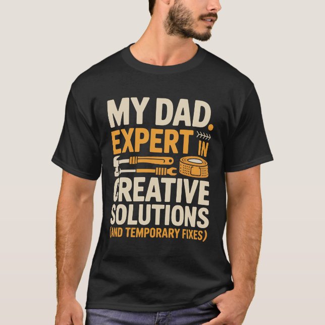 T-shirt Expert en solutions créatives - Drôle do-it-yourse (Devant)