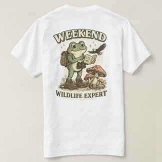 T-shirt Expert Faune de Week-end Grenouille Rétro Mignonne